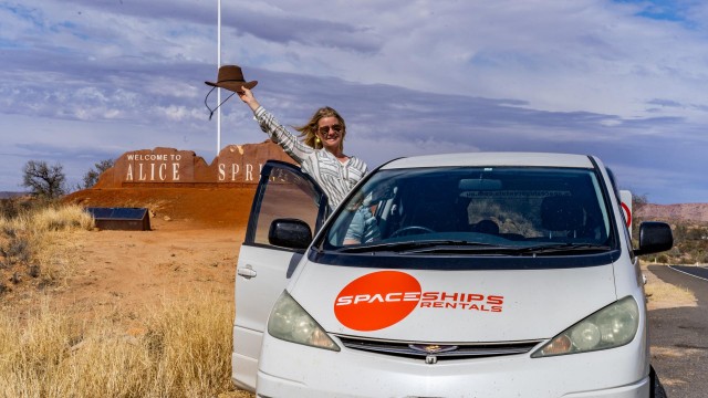 Happy traveller exploring Australia