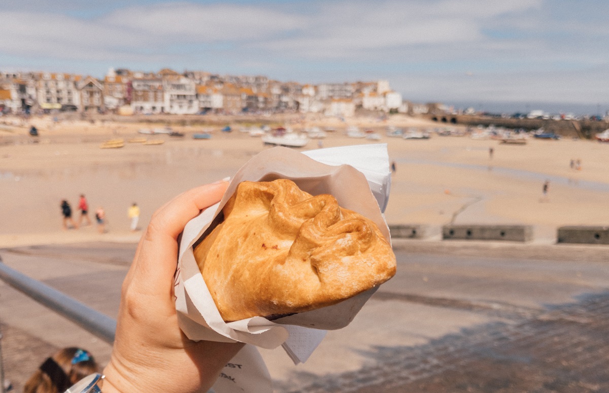 Enjoy a Cornish Pasty on your road trip in Cornwall