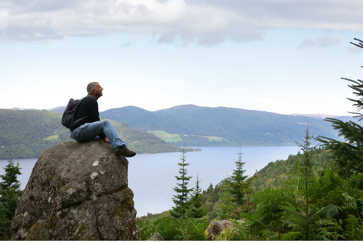 Views over Loch Ness from Fargaig Forest near Inverfa l Forestry and Land Scotland