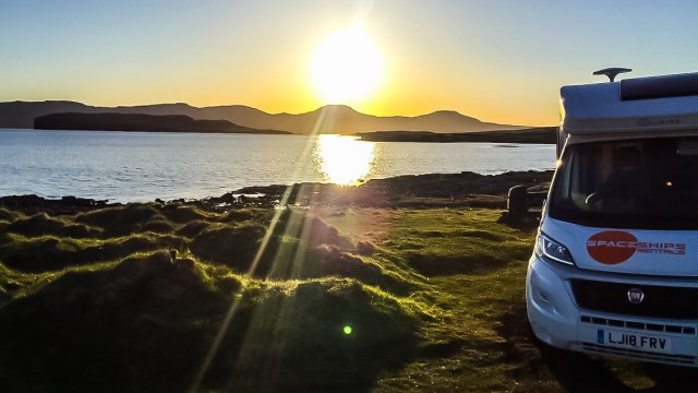 Motorhome sunset web