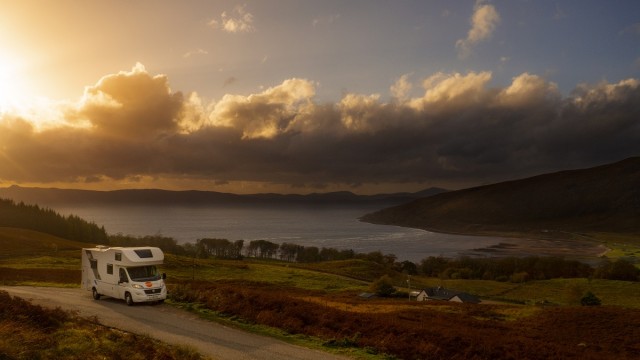 Spaceships Motorhome Scottish Coast