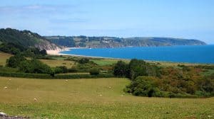 view of Slapton Sands,